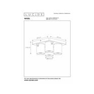 Lucide Nigel Plafondspot - LED Dim to warm - GU10 - 4x5W 2200K/3000K - Wit - Merk Lucide - Fitting GU10 - Geschikt voor Plafond - Materiaal Aluminium - Type opbouw spot Balkspot - Kleur Wit,Zwart - Vermogen 5 W - Type lamp LED - Lumen 1280 Lm