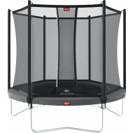 Berg Trampoline Favorit Regular met Veiligheidsnet - 330cm - Rond - Antraciet Grijs - Merk Berg - Leeftijd vanaf 6 jaar