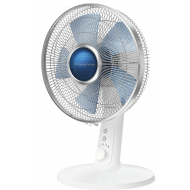 Rowenta Turbo Extreme Plus VU2730 Ventilateur de Table - 4 Vitesses - Silencieux - Blanc/Bleu - Nouveau depuis 09/06/2023 - Marque Rowenta - Couleur Blanc