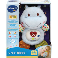Vtech Croc'Hippo Franstalig - Franstalig - Met Licht en Muziek - Blauw - 0-24 Maanden - Merk Vtech