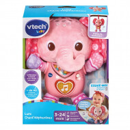 Vtech Lumi Chant Éléphanteau - Franstalig - Met Licht en Geluid - Roze - 3-24 Maanden - Merk Vtech