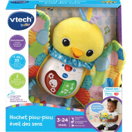 Vtech Hochet Piou Éveil des Sens - Franstalig - Met Licht en Geluid - 3-24 Maanden - Merk Vtech