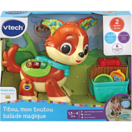 Vtech Titou Mon Toutou Balade Magique - Franstalig - Met Geluid - 18 Maanden tot 4 Jaar - Merk Vtech