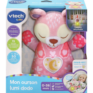 Vtech Mon Ourson Lumi Dodo Babynachtlamp - Franstalig - Met Licht en Geluid - 0-36 Maanden - Merk Vtech