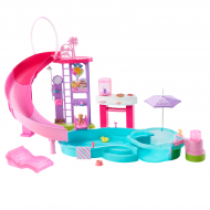Barbie Droomzwembad Speelset - Met Accessoires - Roze/Blauw/Paars - Merk Barbie - Leeftijd vanaf 3 jaar