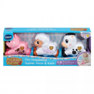 Vtech Rol & Dol Dieren Trio Set - Met Licht en Geluid - 1-5 Jaar - 3 Stuks - Merk Vtech - Leeftijd 1 t/m 5 jaar