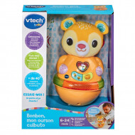 Vtech Bonbon Mon Ourson Culbuto - Franstalig - Met Licht en Geluid - 6-24 Maanden - Merk Vtech