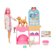 Barbie Careers Snelgips Dierenkliniek Pop - Met Accessoires - Merk Barbie - Leeftijd vanaf 3 jaar