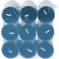 Spaas Soft Sunrise Theelichten - 4,5u Brandduur - Blauw - 18 Stuks - Merk Spaas - Aantal branduren 4,5u - Geur Lavendel - Kleur Blauw