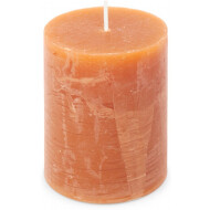 Spaas Rustieke Kaars - 35h Brandduur - Ø7x9,5cm - Oranje - Marque Spaas - Nombre d'heures de combustion 35h - Couleur Orange