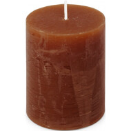 Spaas Rustieke Kaars - 35h Brandduur - Ø7x9,5cm - Bordeaux - Marque Spaas - Couleur Bordeaux - Nombre d'heures de combustion 35h