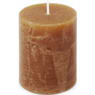 Spaas Rustieke Kaars - 35h Brandduur - Ø7x9,5cm - Cognac - Marque Spaas - Nombre d'heures de combustion 35h - Couleur Cognac