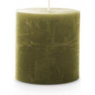 Spaas Rustique Bougie - Ø7x7cm - Vert Olive - Marque Spaas - Nombre d'heures de combustion 25h - Couleur Vert olive