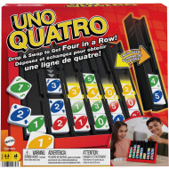 Mattel Games UNO Quatro - Quatre en Ligne - Jeu de cartes - Dès 7 ans - Age à partir de 7 ans