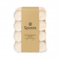 Spaas Rose Gold Bougies Chauffe-Plat Non Parfumées - 6h de Combustion - 24 Pièces - Marque Spaas - Couleur Blanc - Nombre d'heures de combustion 6h - Odeur Roses