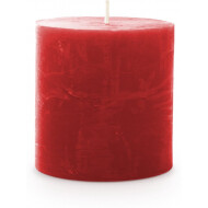 Spaas Rustique Bougie - Ø7x7cm - Rouge - Marque Spaas - Couleur Rouge - Nombre d'heures de combustion 25h