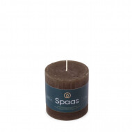 Spaas Rustique Bougie - Ø7x7cm - Brun Foncé - Marque Spaas - Nombre d'heures de combustion 25h - Couleur Marron foncé
