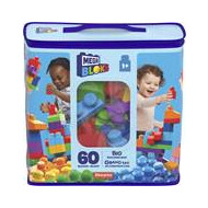 Mega Bloks Grand Sac de Construction - 60 Blocs - Dès 1 an - Marque Mega Bloks - Age à partir de 1 an