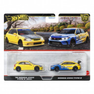 Hot Wheels 2 Pack Honda - '99 Honda Civic Type R (EK9) en Honda Civic Type R Vehicles - 1:64 Schaal - Merk Hot Wheels - Leeftijd vanaf 3 jaar