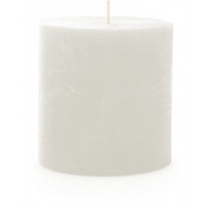 Spaas Rustique Bougie - Ø7x7cm - Blanc - Marque Spaas - Couleur Blanc - Nombre d'heures de combustion 25h