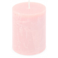 Spaas Rustieke Kaars - 35h Brandduur - Ø7x9,5cm - Roze - Marque Spaas - Nombre d'heures de combustion 35h - Couleur Rose