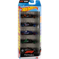Hot Wheels Formula 1 Race Team 5-Car Pack - 1:64 Schaal - Merk Hot Wheels - Leeftijd vanaf 3 jaar