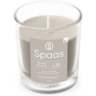 Spaas Mindful Morning Bougie Parfumée Transparente - 25h de Combustion - Brun - Marque Spaas - Nombre d'heures de combustion 25h - Odeur Coton - Couleur Brun