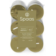 Spaas Romantic Reflections Bougies Chauffe-Plat - 4,5h de Combustion - Vert - 12 Pièces - Marque Spaas - Nombre d'heures de combustion 4,5h - Couleur Vert - Odeur Jasmin