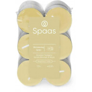 Spaas Shimmering Smile Bougies Chauffe-Plat - 4,5h de Combustion - Jaune - 12 Pièces - Marque Spaas - Couleur Jaune - Nombre d'heures de combustion 4,5h - Odeur Fruit
