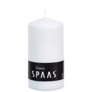 Spaas Bougie Cylindrique - 100h de Combustion - Ø6x15cm - Blanc - Marque Spaas - Couleur Blanc - Nombre d'heures de combustion 100h