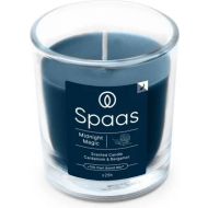 Spaas Midnight Magic Transparante Geurkaars - 25u Brandduur - Blauw - Merk Spaas - Kleur Blauw - Geur Citrus - Aantal branduren 25u