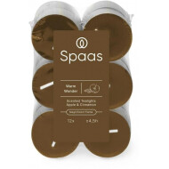 Spaas Warm Wonder Bougies Chauffe-Plat - 4,5h de Combustion - Brun - 12 Pièces - Marque Spaas - Couleur Brun - Odeur Pomme Cannelle - Nombre d'heures de combustion 4,5h