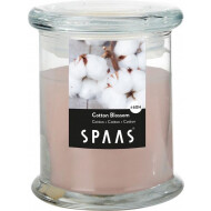 Spaas Cotton Blossom Bougie Parfumée - 60h de Combustion - Ø9x11cm - Verre - Rose - Marque Spaas - Couleur Rose - Nombre d'heures de combustion 60h - Odeur Fleurs