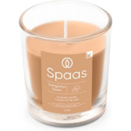 Spaas Delightful Dawn Bougie Parfumée Transparente - 25h de Combustion - Orange - Marque Spaas - Nombre d'heures de combustion 25h - Couleur Orange