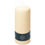 Spaas Bougie Cylindrique - 100h de Combustion - Ø8x20cm - Ivoire - Marque Spaas - Nombre d'heures de combustion 100h - Couleur Ivoire