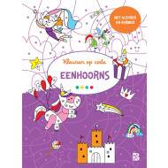 Kleuren op Code: Eenhoorns – Activiteitenboek – Hardcover – Vanaf 3 jaar - Genre boek Speelboeken - Hoofdauteur Onbekend