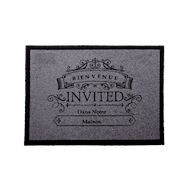 Tapis outdoor robuste 45 x 75 cm - Couleur Noir,Brun