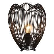 Euro Light Cozy Lampe de Table - 1xE27 - Noir - Marque Euro Light - Couleur Noir - Douilles E27 - Dimmable Non - Matériel Métal - Type de lampe Lampe non inclus