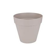 Bloempot Loft Urban rond 20 cm warm grijs - Merk Elho - Inhoud 3 l