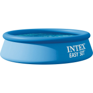Intex Zwembad Easy set pool - Met Filterpomp - Ø244x61cm - Rond - Nieuw sinds 01/06/2021 - Hoogte 325 - Breedte 329 - Lengte 406 - Merk Intex - Inhoud 1942 L - Diameter zwembad 244 cm - Kleur Blauw