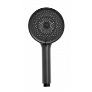 Wenko Douchette WaterSaving Tête de douche - 95mm - 1 type de jet - Économiseur d'eau - Noir mat - Marque Wenko