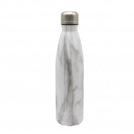 Isoleerfles Finn - 500ml - Wit Marmer - Merk DDD - Kleur Wit - Inhoud 500 ml