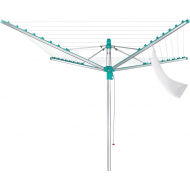 Leifheit rotary dryer Linomatic 500 easy - incl. base sleeve - 50m de longueur de séchage - Matériel Matière plastique,Aluminium,Acier