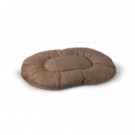 Kussen beige/grijs 80x55x9 cm - Merk Euro Pet - Materiaal Kunststof - Geschikt voor Bench,Interieur,Binnen - Vorm Ovaal - Kleur Beige