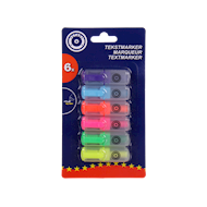 Markeerstift mini 6 stuks - Topper - Merk Star - Type schrijfgerief Fluostift