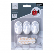 crochets amovibles 3 pieces oval blanc - Nouveau depuis 04/03/2022 - Marque DDD