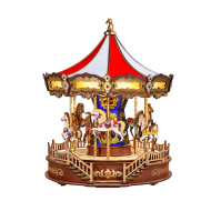 Rolife Classic Carousel AMC01 3D Houten Bouwpakket - 265 Stuks - Leeftijd vanaf 14 jaar