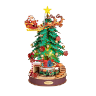 Rolife Kerstboom Muziekdoos AMS01 3D Houten Puzzel - 319 Stuks - Leeftijd vanaf 14 jaar