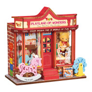Rolife Whimsy Toy Shop Boutique de Jouets DS044 Kit 3D en Bois - 81 Pièces - Age à partir de 14 jaar
