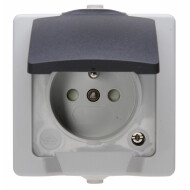 Kopp Stopcontact Buiten - 16A - Grijs - Type stopcontact 1-polig
